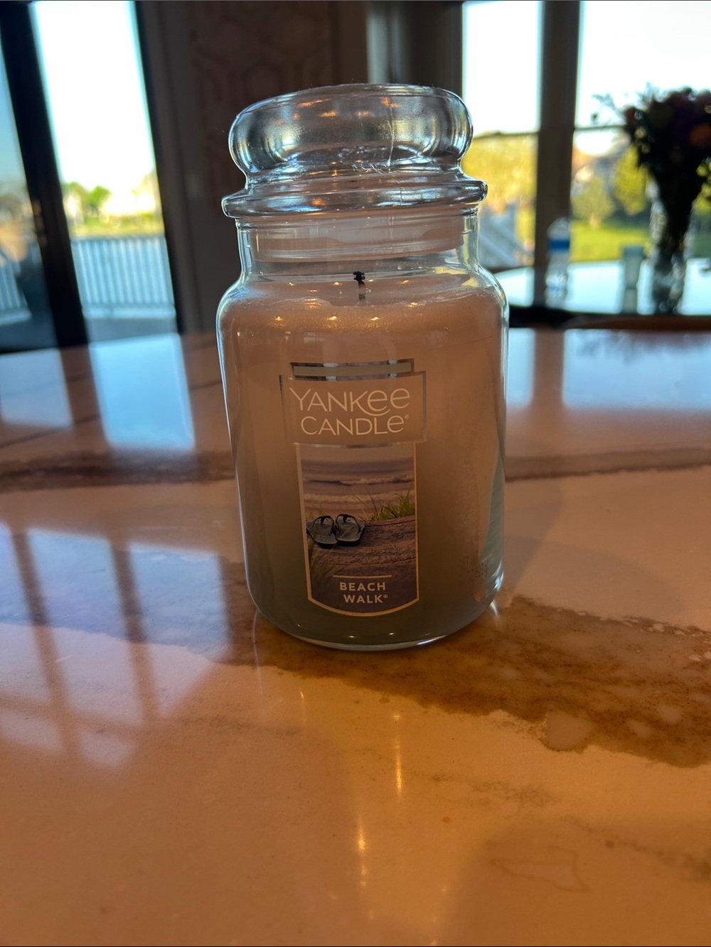 Yankee Candle Beach Walk Large Jar Candle - Light Blue